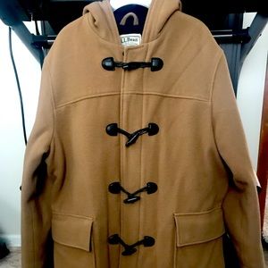 L.L. Bean Men’s Toggle Button Car Coat. Deep Tan. Good Condition X-Large Regular